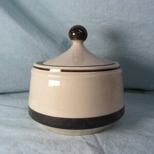 🐸 16 oz Sears strawberries freezer to oven Sugar Bowl & Lid vintage (w2573)